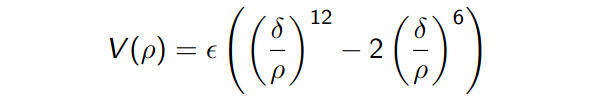 Lennard-Jones equation